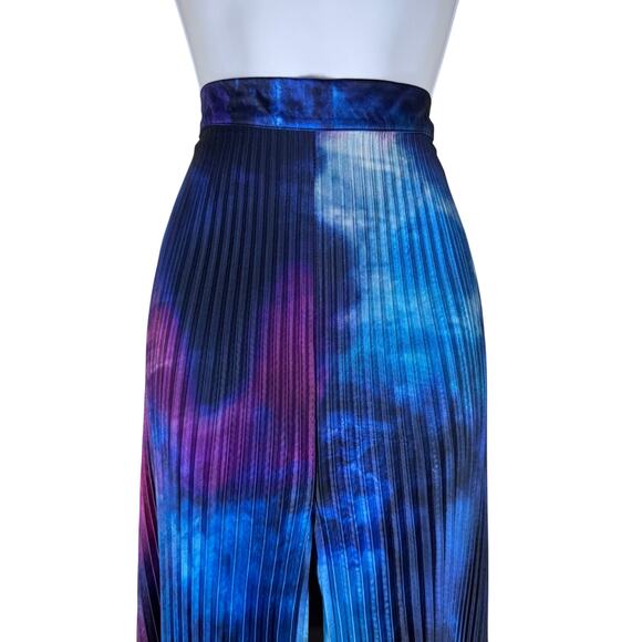 L'IDEE Bisous Pleated High Waisted Trouser Pants Women's 14‎ Galaxy Artsy Unique - Picture 6 of 15